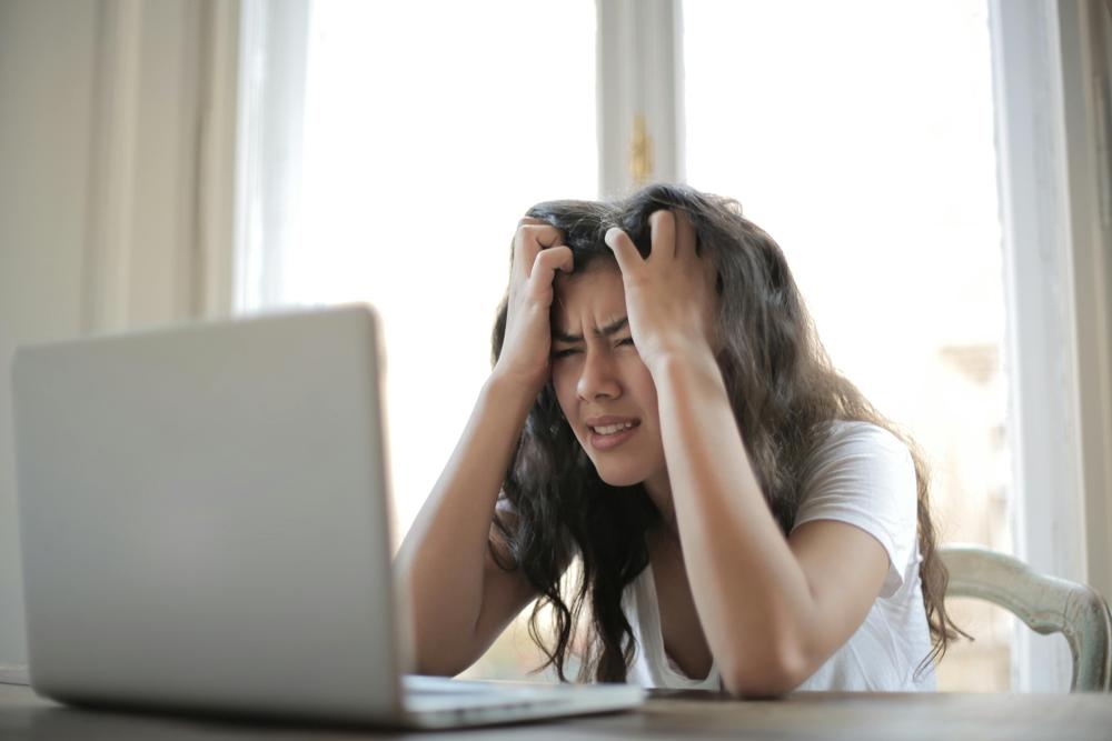 frustrated user